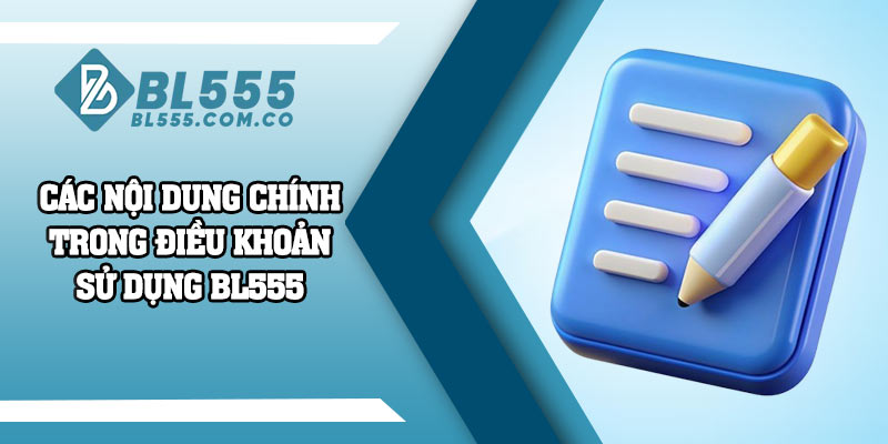 Các nội dung chính trong điều khoản sử dụng BL555